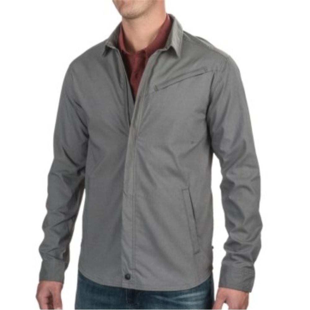 Toad & Co Transverse Shirt Jacket Men's Medium Gray